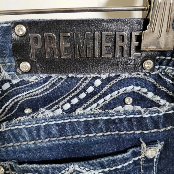 Premiere By Rue 21 Bootcut Embellished Jeans, Size 7/8 - Picture 5 of 5